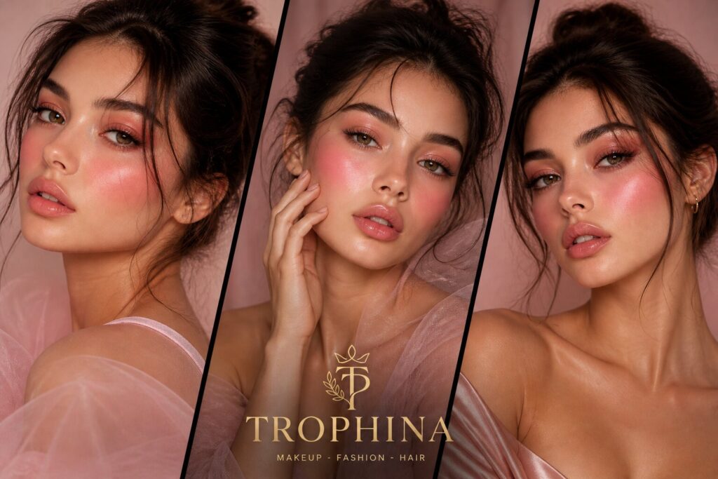 clouded blush draping makeup variations soft focus blush trend 2026 natural beauty trophina