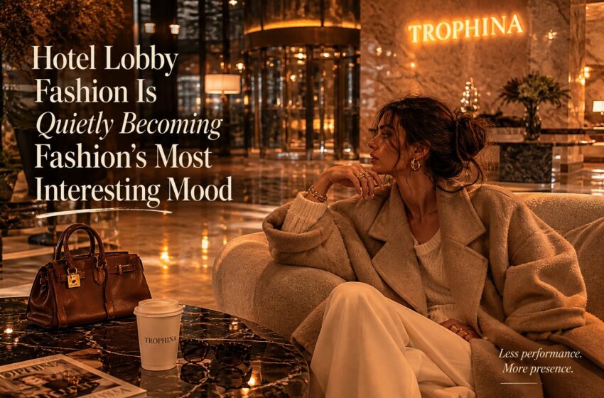  Hotel Lobby Fashion Is Quietly Becoming Fashion’s Most Interesting Mood